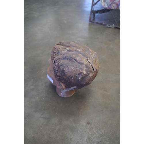 2002 - A S. Ivans Paris A 8470 papier machie head of a young boy