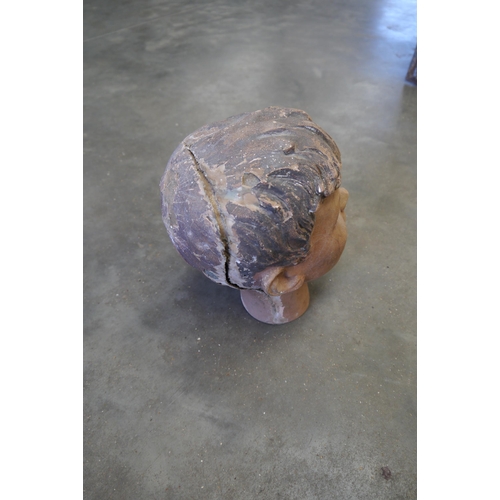 2002 - A S. Ivans Paris A 8470 papier machie head of a young boy