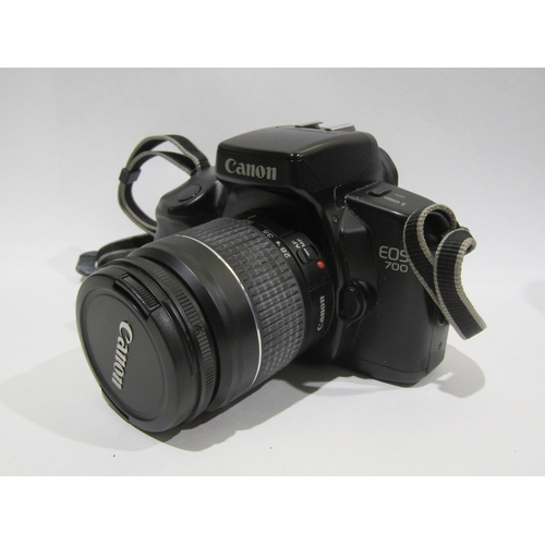 4297 - A Canon EOS 700 digital camera together with additional lenses, in carry case