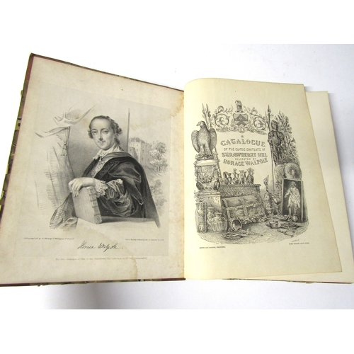 9238 - [Horace Walpole]: 'A catalogue of the classic contents of Strawberry Hill collected by Horace Walpol... 