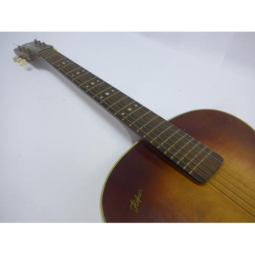 6028 - A 1956 Hofner Senator archtop acoustic guitar, serial no.2600