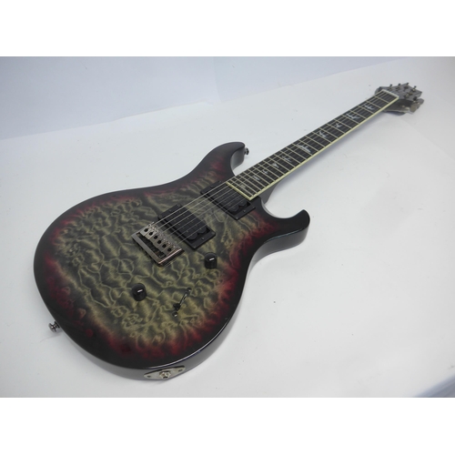 6014 - A 2016 Paul Reed Smith PRS SE Marc Holcomb signature electric guitar, mahogany body with quilted map... 