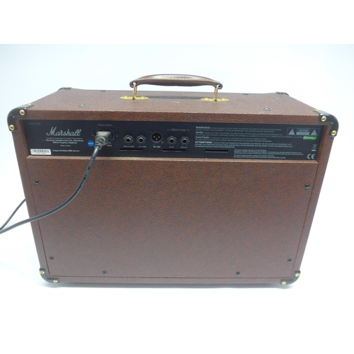 6099 - A Marshall model AS50D acoustic combo amplifier, with Marshall footswitch