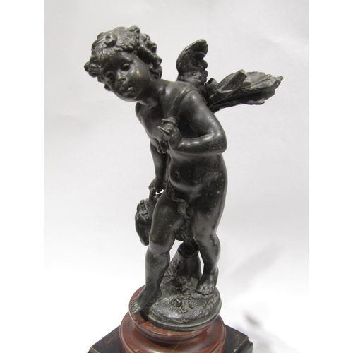 4057 - Two spelter cherub sculptures after Auguste Moreau including 