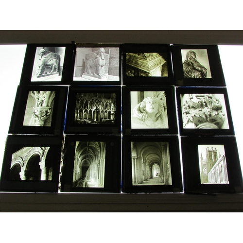 7030 - A large quantity of mixed glass magic lantern slides to include engravings / book plates, Asian scen... 