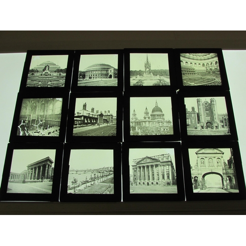 7030 - A large quantity of mixed glass magic lantern slides to include engravings / book plates, Asian scen... 