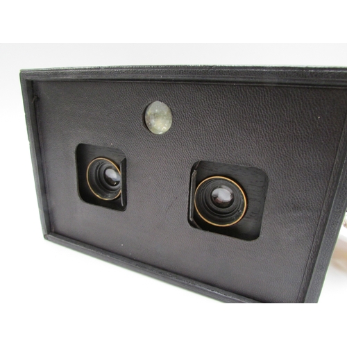7012 - Rare late Victorian Adams & Co. No.5 Yale Stereo-Detective twin lens stereoscopic box camera, with c... 