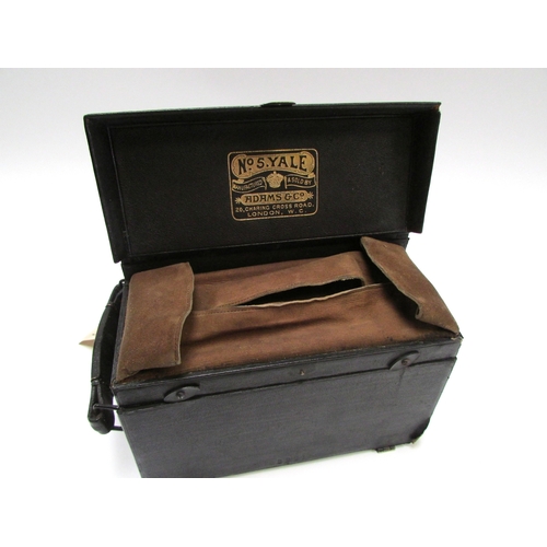 7012 - Rare late Victorian Adams & Co. No.5 Yale Stereo-Detective twin lens stereoscopic box camera, with c... 