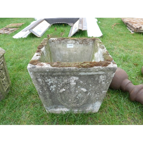 8031 - A square tapered composition planter