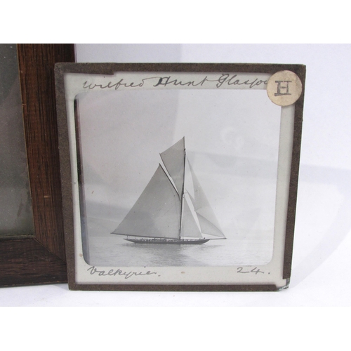 7014 - BEKEN & SON OF COWES: monochrome photograph of Valkyrie II - dated 1893, signed in white ink, No. 84... 