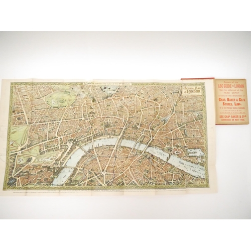9007 - 'The ABC Guide to London [with Pictorial Plan of Central London and Large Coloured Map of the Enviro... 