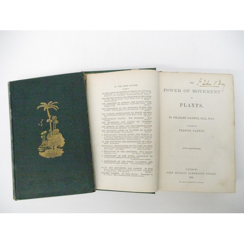 9063 - Charles Darwin: 'The Power of Movement in Plants..., assisted by Francis Darwin.', London, John Murr... 