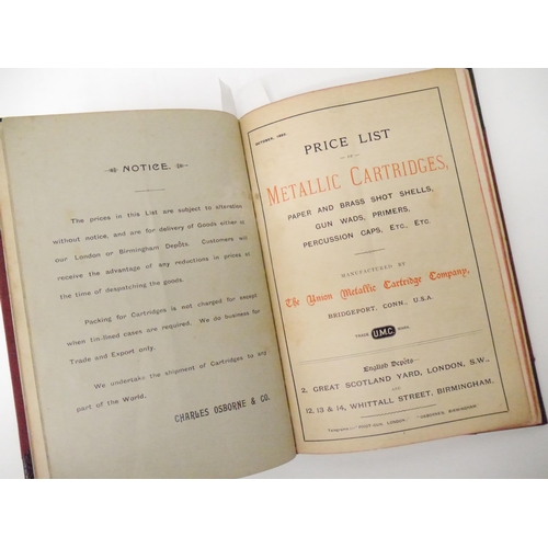 9076 - Firearms Interest (including the Winchester rifle.) Three scarce Victorian firearms catalogues bound... 