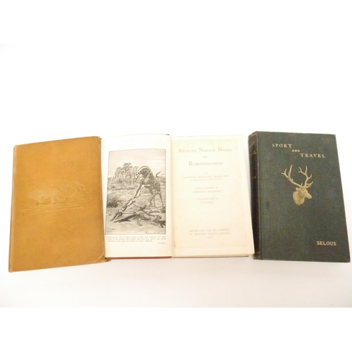9082 - Frederick Courtney Selous, 3 titles: 'Sport and Travel East and West', London, Longmans, Green and C... 