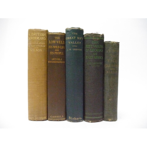 9084 - Five titles on Africa, including J.W. Gregory: 'The Great Rift Valley. Being the Narrative of a Jour... 
