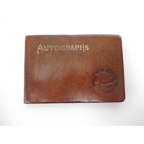 9095 - A World War Two period autograph album containing 200+ signatures of footballers of the period from ... 