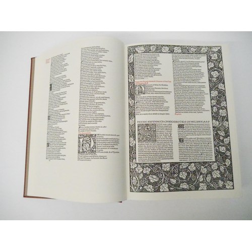9185 - (Folio Society, Kelmscott Press.) Geoffrey Chaucer The Works, facsimile reprint of the Kelmscott Cha... 