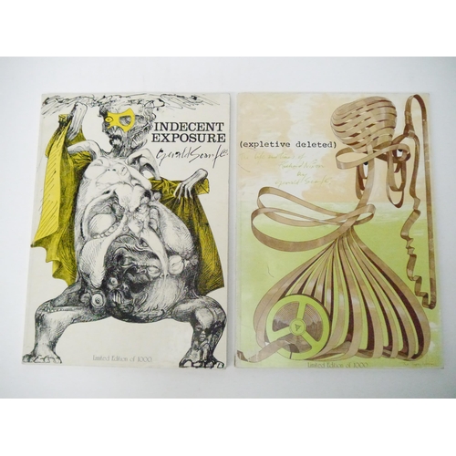 9187 - Gerald Scarfe, two limited edition folio books of prints: 'Indecent Exposure; Expletive Deleted, the... 