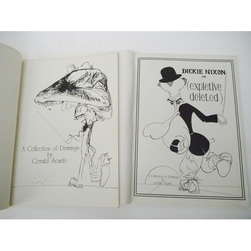 9187 - Gerald Scarfe, two limited edition folio books of prints: 'Indecent Exposure; Expletive Deleted, the... 