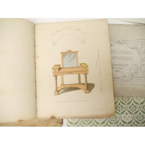 9205 - (Furniture, Interior Design.) [Thomas King]: 'The Modern Style of Cabinet Work Exemplified, in New D... 