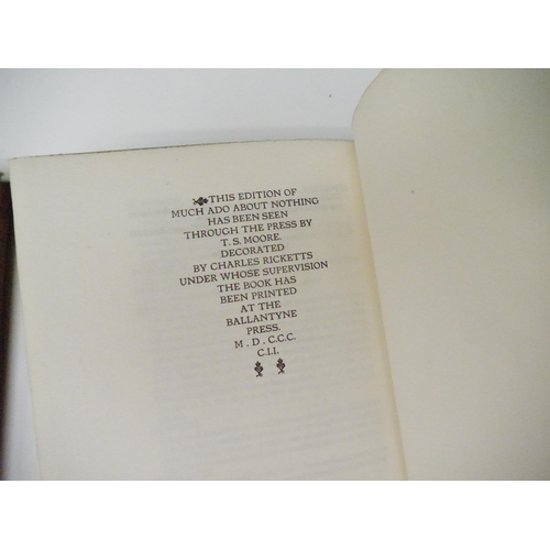 9207 - (THE VALE PRESS : CHARLES RICKETTS.) T. Sturge Moore (edited): 'The Vale Press Shakespeare [Edition ... 