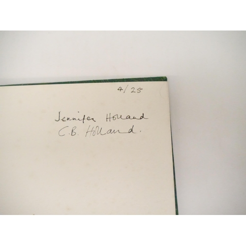 9214 - (Private press.) Jennifer Holland; Claerwen Holland (illustrated): ‘Images in Ink. Poems by Jennifer... 