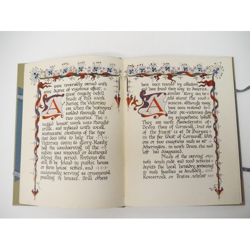 9215 - A clothbound manuscript book containing well executed pen, ink & watercolour illustrations of West c... 