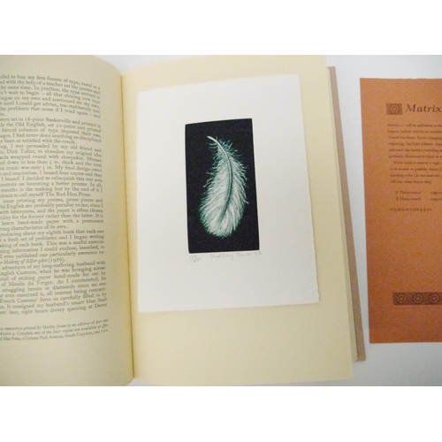 9217 - Whittington Press. John & Rosalind Randle: 'Matrix 9: A Review for Printers & Bibliophiles', Andover... 