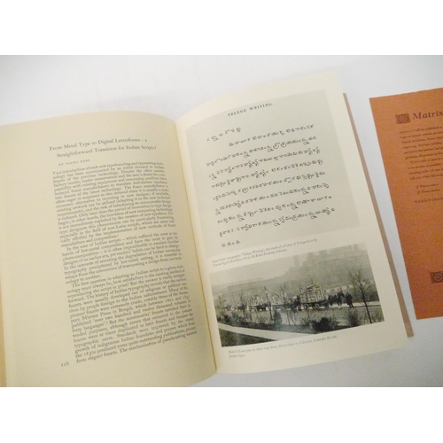 9217 - Whittington Press. John & Rosalind Randle: 'Matrix 9: A Review for Printers & Bibliophiles', Andover... 