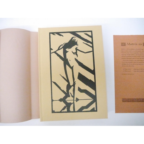 9217 - Whittington Press. John & Rosalind Randle: 'Matrix 9: A Review for Printers & Bibliophiles', Andover... 