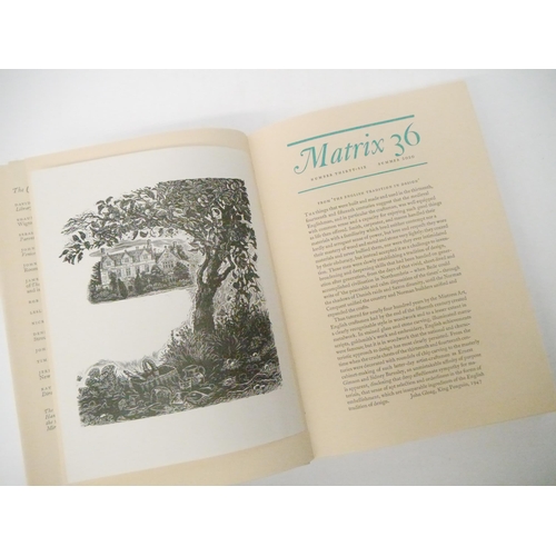 9218 - Whittington Press. John & Rosalind Randle: 'Matrix 36: A Review for Printers & Bibliophiles', Risbur... 