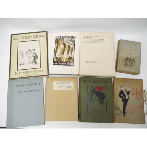 9212 - Seven early 20th Century illustrated works on posters, advertising, etc, including Martin Hardie & A... 