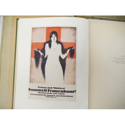 9212 - Seven early 20th Century illustrated works on posters, advertising, etc, including Martin Hardie & A... 