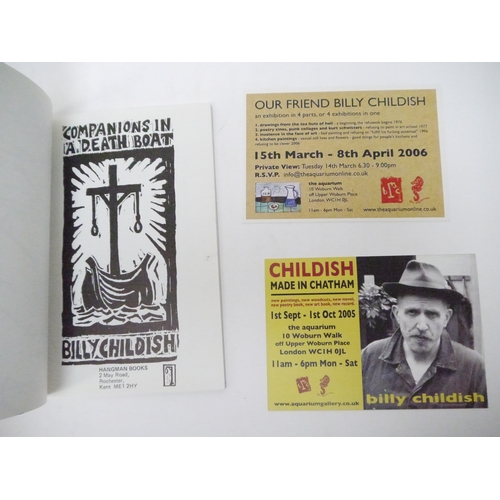 9225 - Billy Childish [i.e. Steven John Hamper]: 'Companions in a Death Boat', Rochester, Hangman Books, 19... 