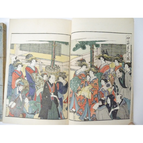 9228 - (Ukiyo-e.) Kitagawa Utamaro (illustrator, Japanese, 1753-1806). ‘Seiro ehon Nenchu Gyoji [Yoshiwara ... 