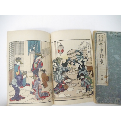 9228 - (Ukiyo-e.) Kitagawa Utamaro (illustrator, Japanese, 1753-1806). ‘Seiro ehon Nenchu Gyoji [Yoshiwara ... 