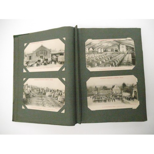 9106 - An early 20th Century postcard album containing approx. 45 industry and manufacturing related postca... 
