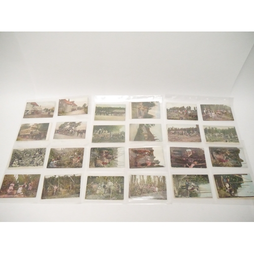 9110 - A collection of approx. 85 postcards of hop picking, mainly early 20th Century, small number of real... 