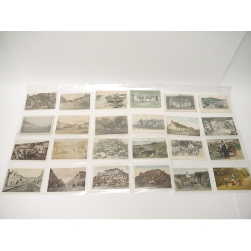 9114 - A collection of approx. 75 postcards of Ireland, mainly early 20th Century, small number real photog... 