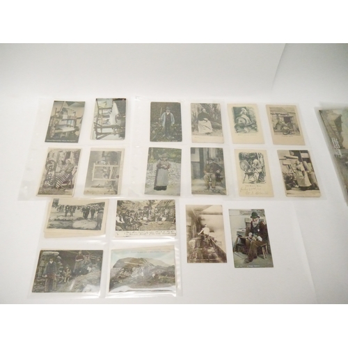 9114 - A collection of approx. 75 postcards of Ireland, mainly early 20th Century, small number real photog... 