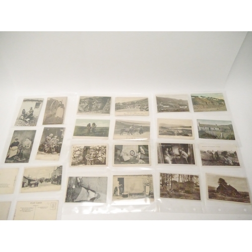 9115 - A collection of approx. 80 postcards of Shetland, Orkney, old Glasgow, Scottish highlands and island... 