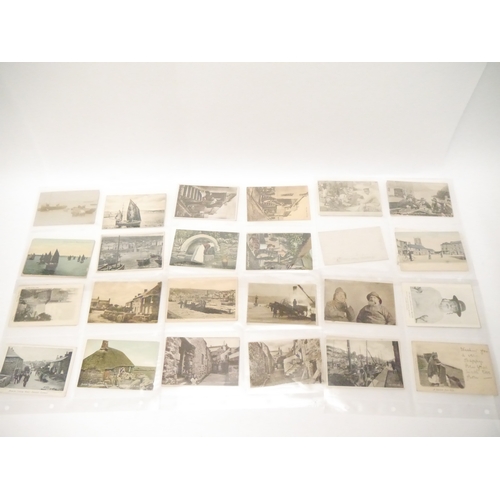 9116 - A collection of approx. 100 postcards of Cornwall, Cornish fishing industry and fishermen, Welsh coc... 