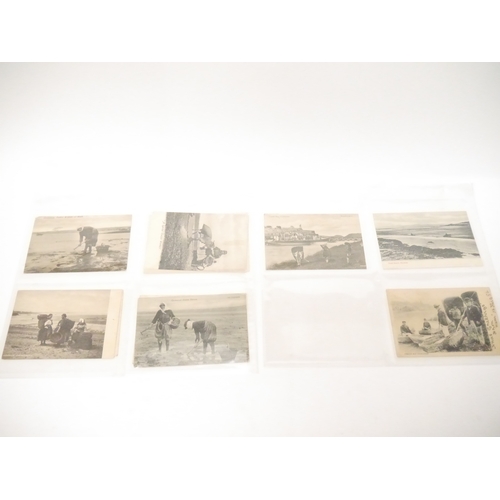 9116 - A collection of approx. 100 postcards of Cornwall, Cornish fishing industry and fishermen, Welsh coc... 