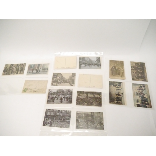 9118 - A collection of approx. 70 postcards of mainly London street scenes, tradespeople, street vendors, L... 