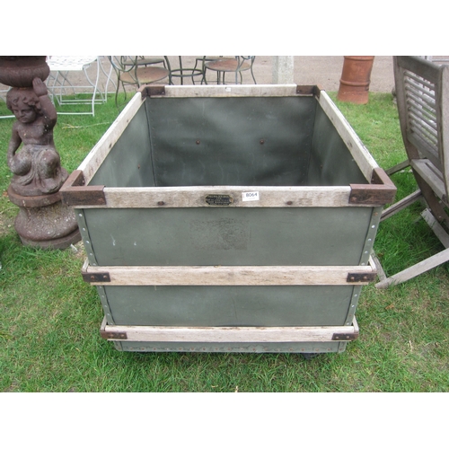 8064 - A 'Walden Bros' factory laundry trolley