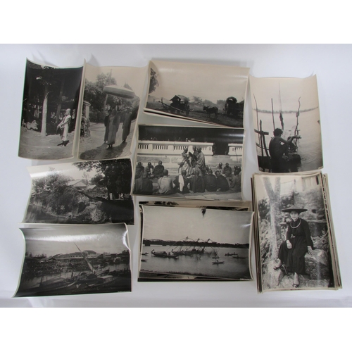 7036 - (Asia, South East Asia, photography) A collection of black and white photographs of mostly South Eas... 
