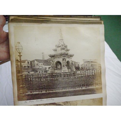 9043 - (India.) Samuel Bourne (1834-1912), a 19th Century photograph album containing 74 mounted albumen pr... 