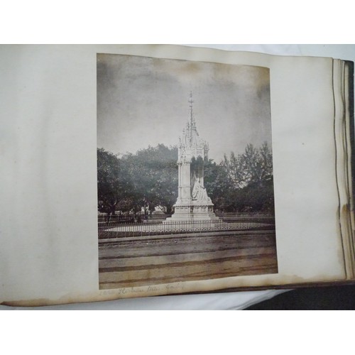 9043 - (India.) Samuel Bourne (1834-1912), a 19th Century photograph album containing 74 mounted albumen pr... 