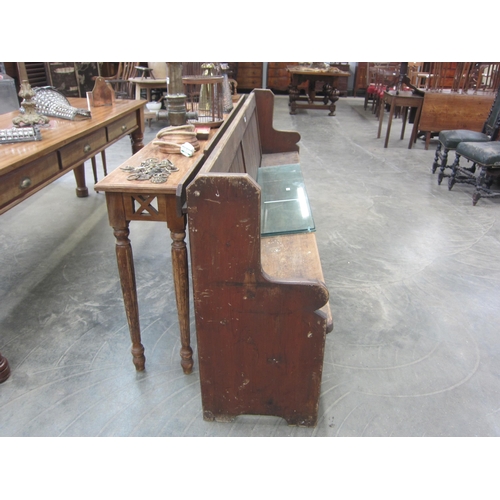 2034 - A Victorian pine pew, 248cm wide
