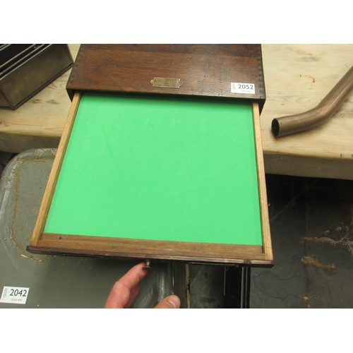 2052 - A Masseeley Speed System four drawer entomology display case